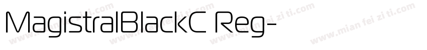 MagistralBlackC Reg字体转换